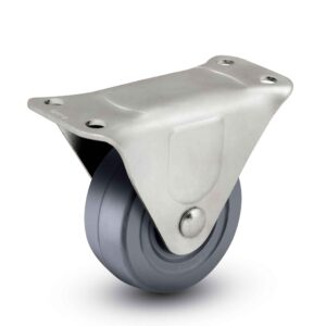 2" Hard Rubber Wheel General-Duty Rigid Plate Caster